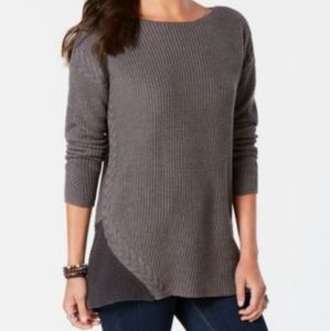 Style & Co

Cable-Trimmed High-Low Tunic Sweater,